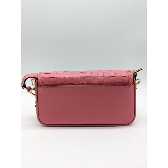 MICHAEL KORS Bradshaw woven leather women's crossbody shoulder bag -TEA ROSE - Picture 4 of 16